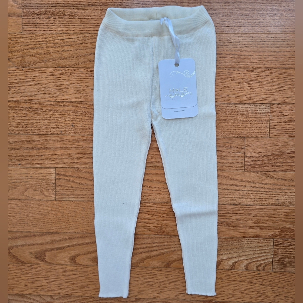 🧒 Kids Wool Leggings | Mole Little Norway | Size 110 | 100% Wool | NWT